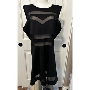 Zeagoo Sexy Party Dress Women's Size XXL Black Sheer Sleeveless Mini HOT!